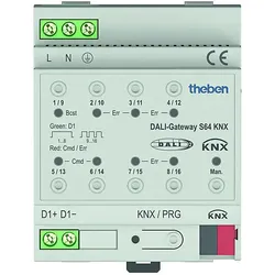 Theben Schnittstelle 1-Kanal DALI-Gateway S64 KNX