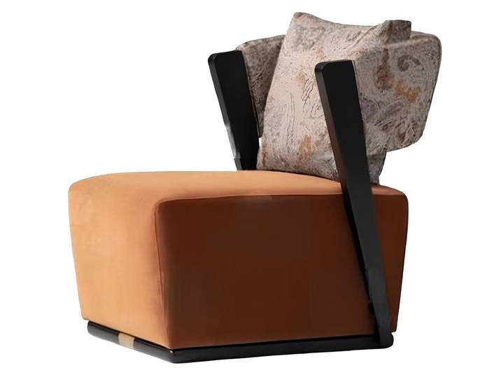 Xlmoebel Loungesessel Moderne orange Stoff-Sitzecke mit Relax- und Cocktailsessel (1-St., Sessel), Hergestellt in Europa