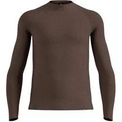 ODLO Herren Bodies (Unterwäsche) lg.Arm He/Uni SEAMLESS PERFORMANCE WOOL, Größe S in Braun Braun