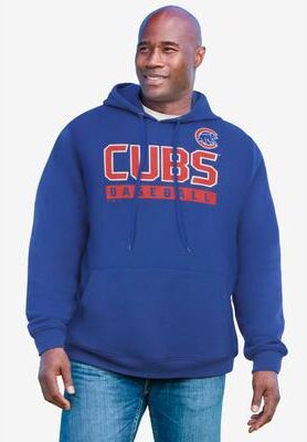 Men's Big & Tall MLB Fleece Hoodie by MLB in Cubs (Size L)