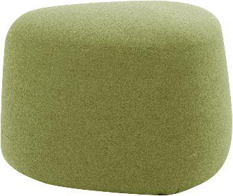 Polstermöbel Leyform GOGO Pouf, klein, oval, B 550 x T 515 x H 440 mm, mit Gleitern, Stoffbezug, hellgrün