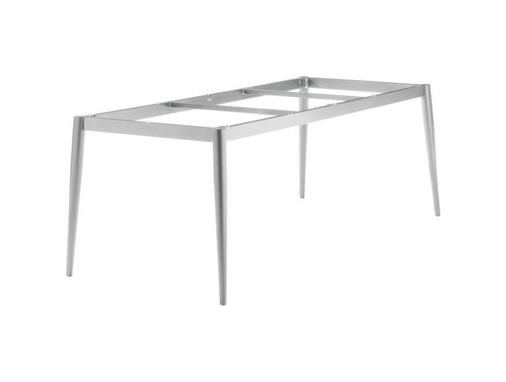 Sieger Gartentischgestell, Graphitfarben, Metall, konisch, 100x73x220 cm, Gartenmöbel, Gartentisch, Tischsysteme Outdoor, Gartentischgestell