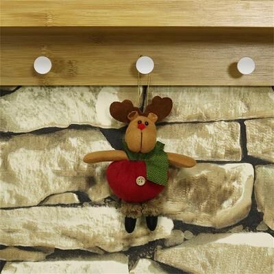 Snug & Styled Cozy Santa Christmas Tree Ornament Hanging Doll Decoration For Festive Home Decor c