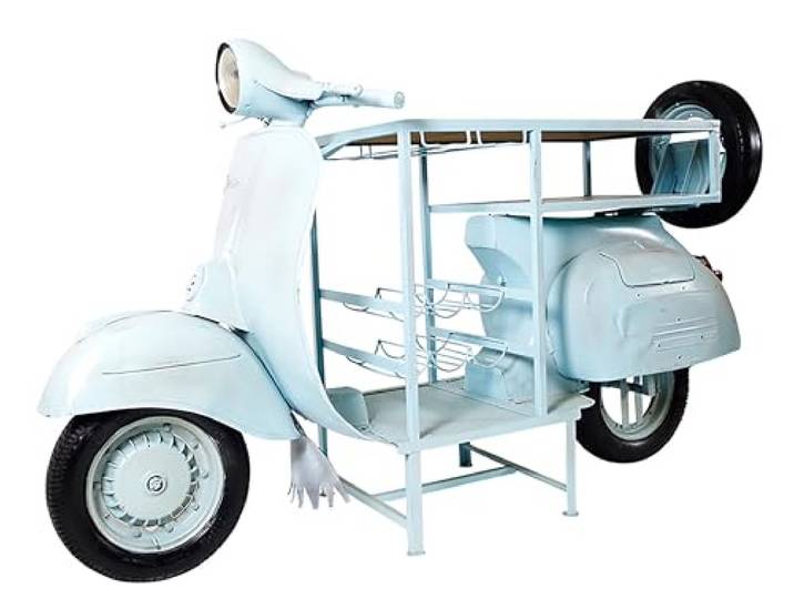 Kobolo Weinregal Anrichte Barregal Scooter Bar Roller 170x66x105 cm