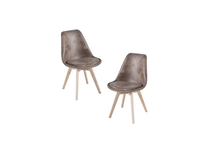 2er Set Synk Vintage Stühle - Brun Clair