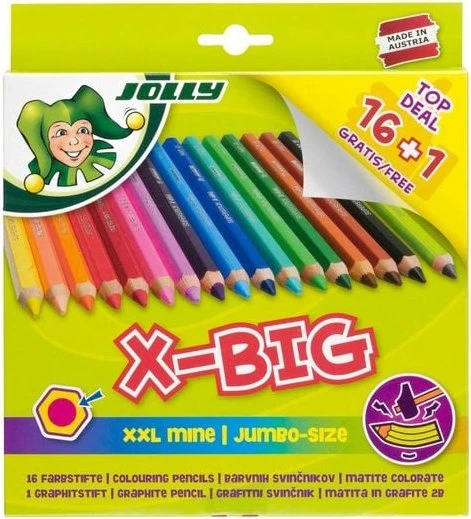 JOLLY X-BIG Buntstifte farbsortiert, 17 St.