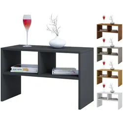 VCM Holz Beistelltisch   Couchtisch schlicht   Maße ca. H. 40 x B. 63 x T. 30 cm   Wohnzimmertisch   Kaffeetisch - Nachto S