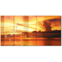 WANDUHR aus Glas 60x30 cm - Westen