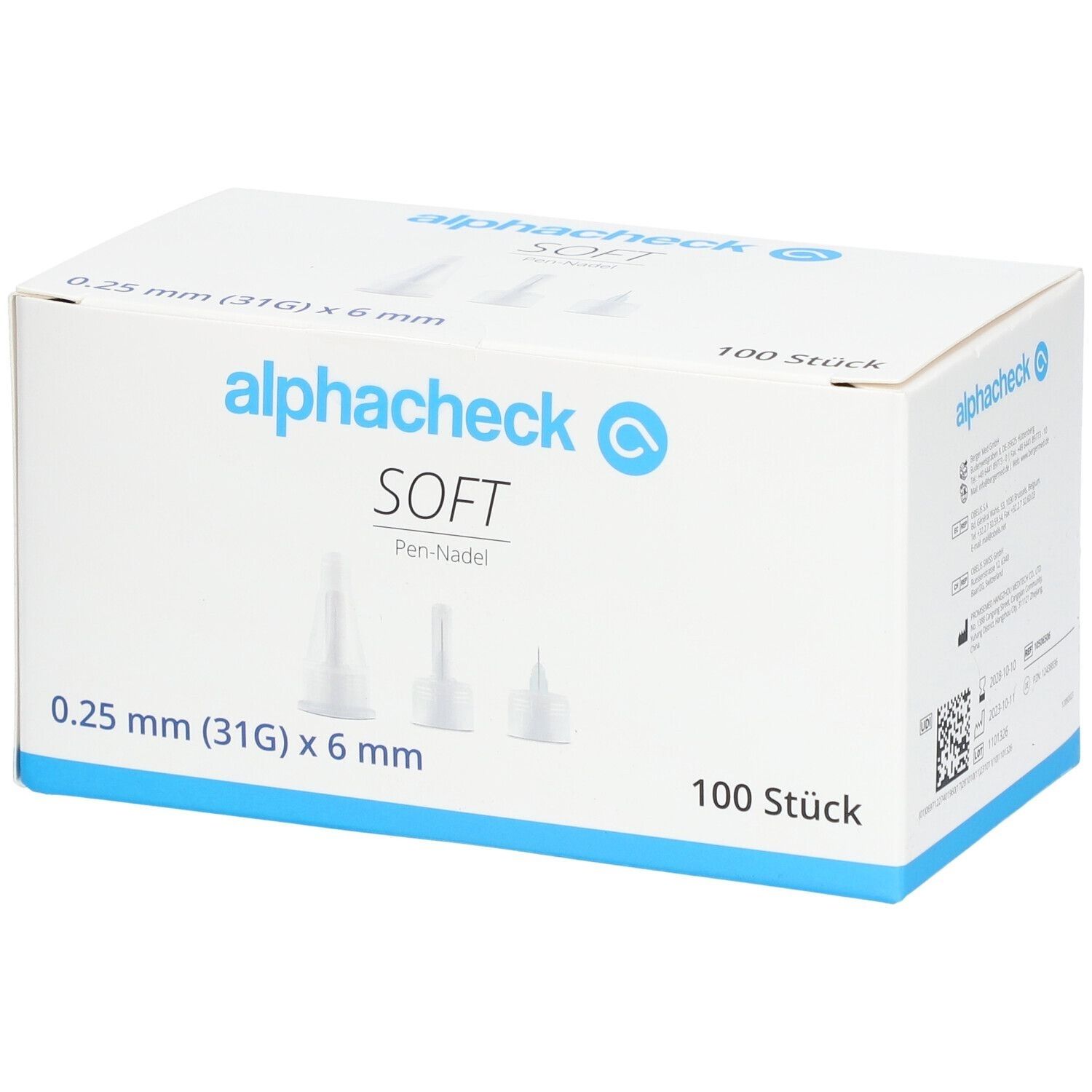Alphacheck soft Pen-Nadeln 31 Gx6 mm 4x 4x100 St Kanüle