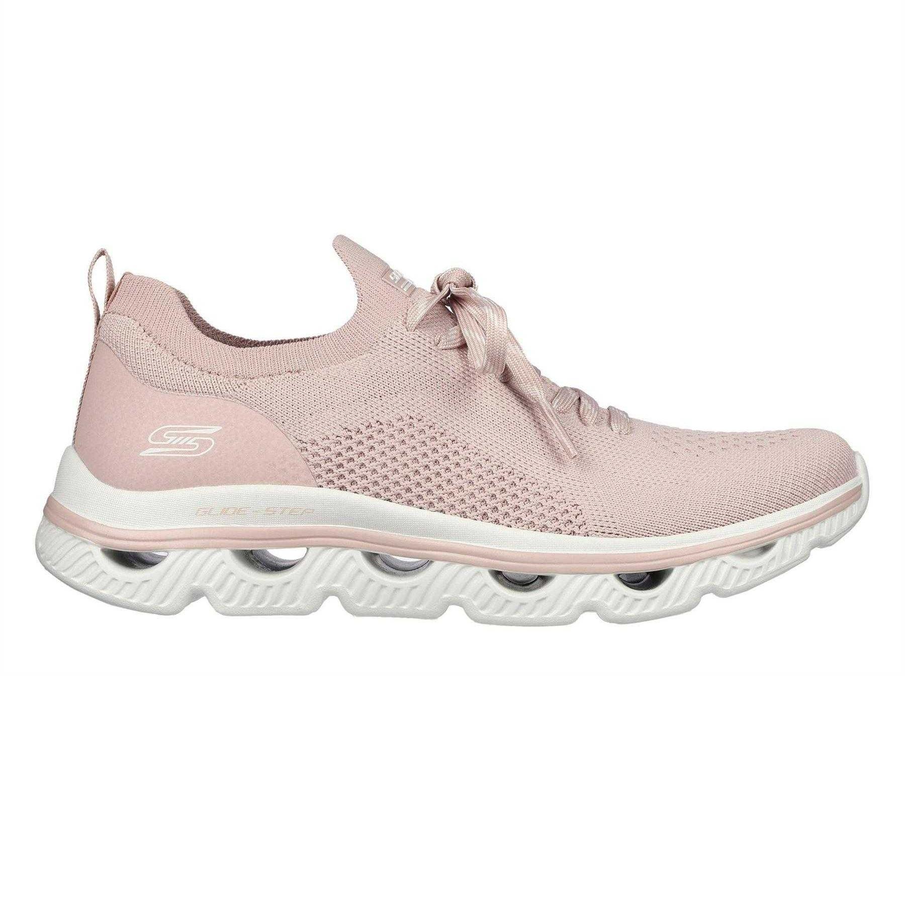 Skechers Dames/Dames Bobs Platte Trainers (Blush)