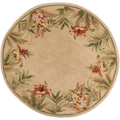 Domani Classics Ivory Floral Border Hand-tufted Wool Rug