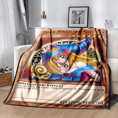 Inspire Curations Blue Eyes White Dragon Anime Throw Blanket 5 70x100cm