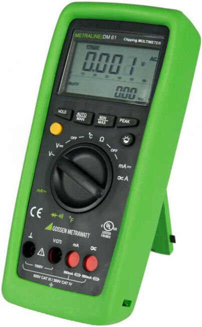Gossen Metrawatt Multimètre numérique METRALINE DM 61 avec mesure de température ; GMC (M194A)