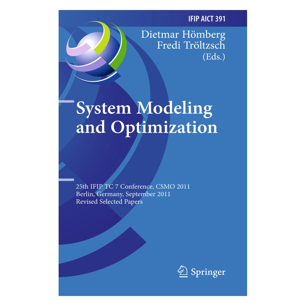 Springer System Modeling and Optimization (Englisch, Softcover, Dietmar Hömberg, Fredi Tröltzsch) (55581537)