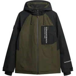 Superdry, Herren, Skijacke, Freestyle Core (XL), Braun, Grün, XL