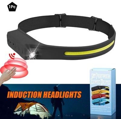 Uplifted Finds Motion Sensor LED Headlamp With Wide Beam Floodlight black
