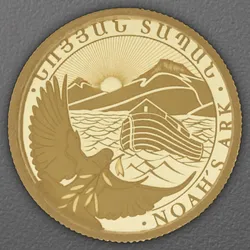 Goldmünze 1g "Arche Noah" aktueller Jahrgang (Armenien)