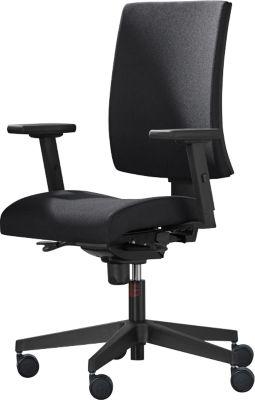 Nowy Styl Bürostuhl Navigo Air-Care, mit Armlehnen, Synchronmechanik, Muldensitz mit Luftkissen, Anti-Shock-Funktion, schwarz