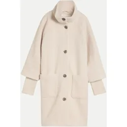Mantel aus weichem Bouclé-Stoff. 27609-cold beige 3XL
