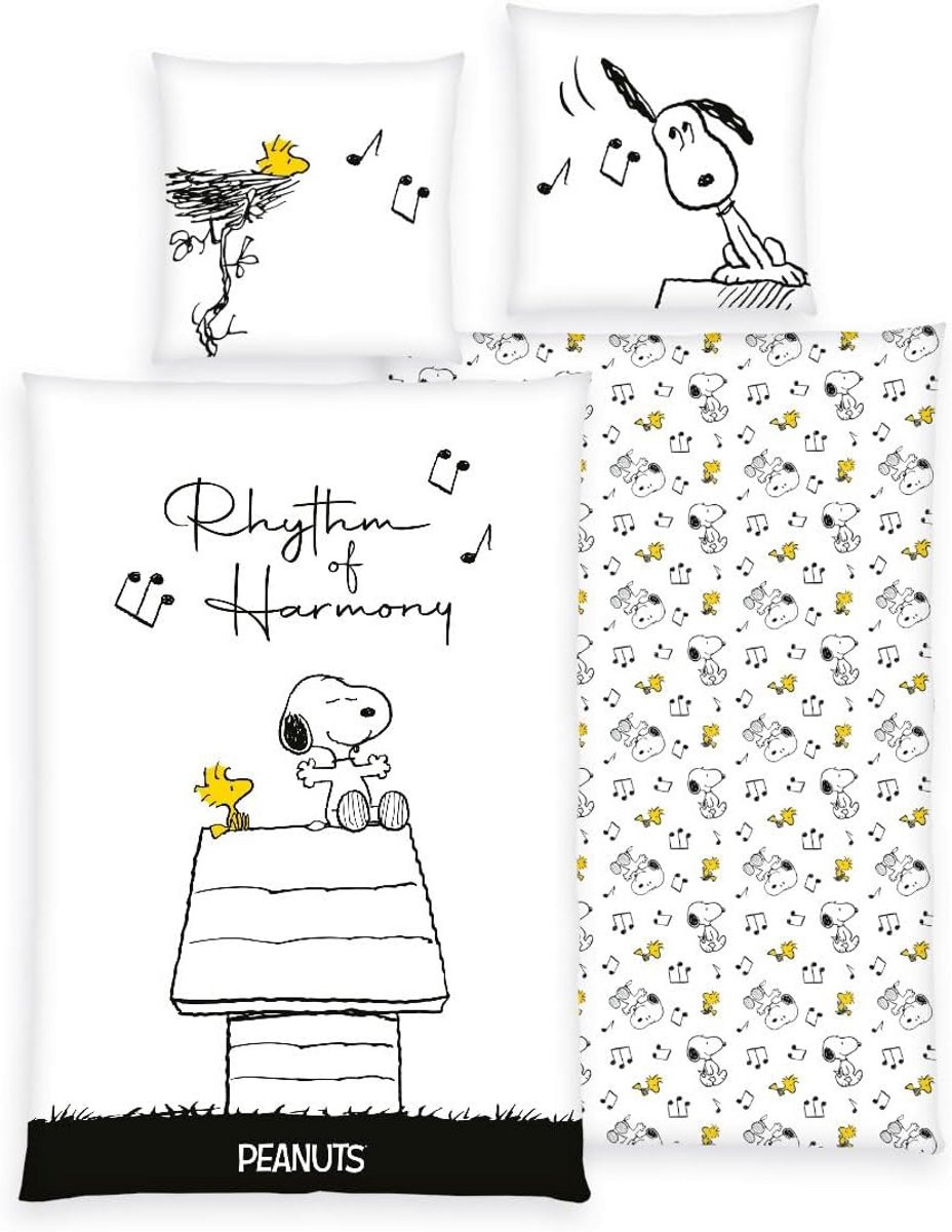 Peanuts Snoopy en Woodstock beddengoed 100% katoen 135 x 200 cm