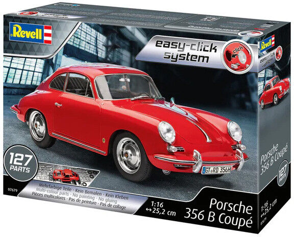 Maquette Porsche 356 B Coupé Easy Click Echelle 1:16 Level 2 - Revell