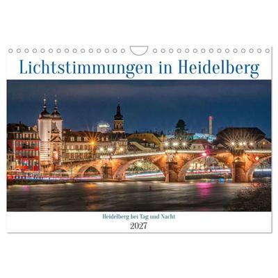 Lichtstimmungen in Heidelberg (Wandkalender 2027 DIN A4 quer), CALVENDO Monatskalender