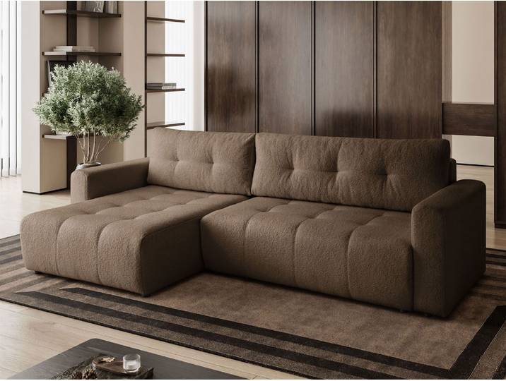 Kaiser Möbel Ecksofa VIENNA - Stil, Komfort und Funktionalität - BRAUN LINKS