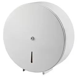 Wepa Satino Toilettenpapierspender Jumborollen Spender weiß zur Befüllung mit Jumborollen Toilettenpapier bis 32 cm