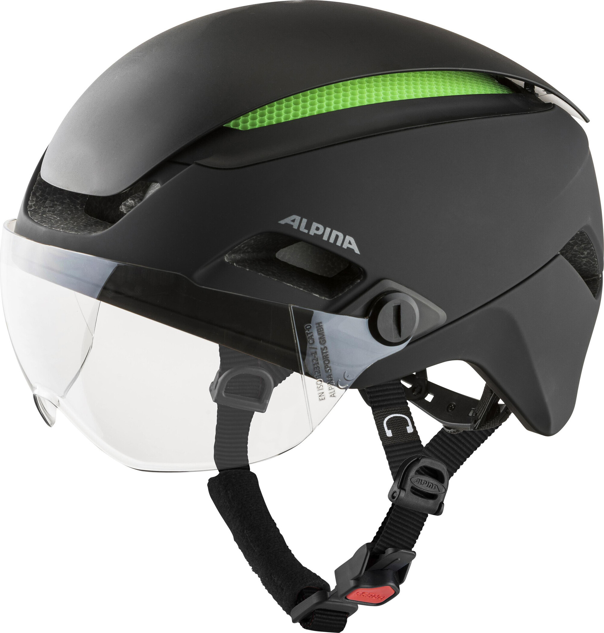 Alpina Sports ALTONA M, Halber Helm, Formenbau, Helmvisier, Matt