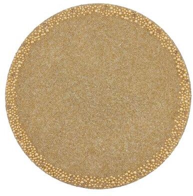 Saro Beaded Glass Placemats (Set of 4) - Decorative Placemats for Weddings, Formal Dining and Special Occasions