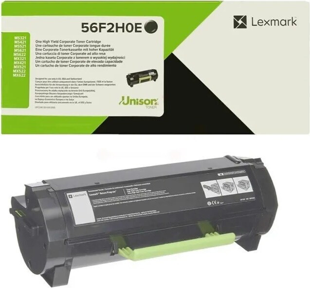 Lexmark 56F2H0E originele tonercartridge zwart, 1 stuk