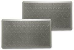 Bibb Home Trellis Embossed Anti Fatigue Foam Kitchen Mat - 18x30