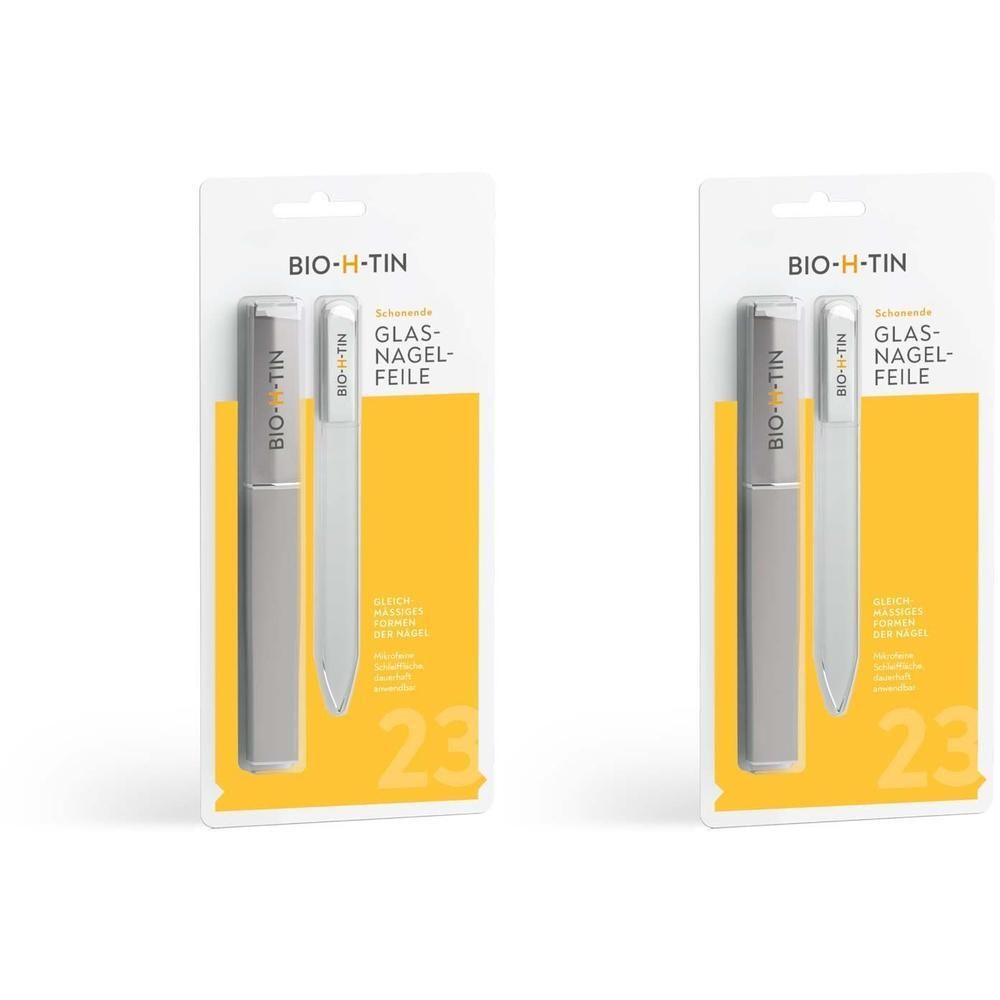 Bio-H-Tin Glas Nagelfeile 2x 2x1 St