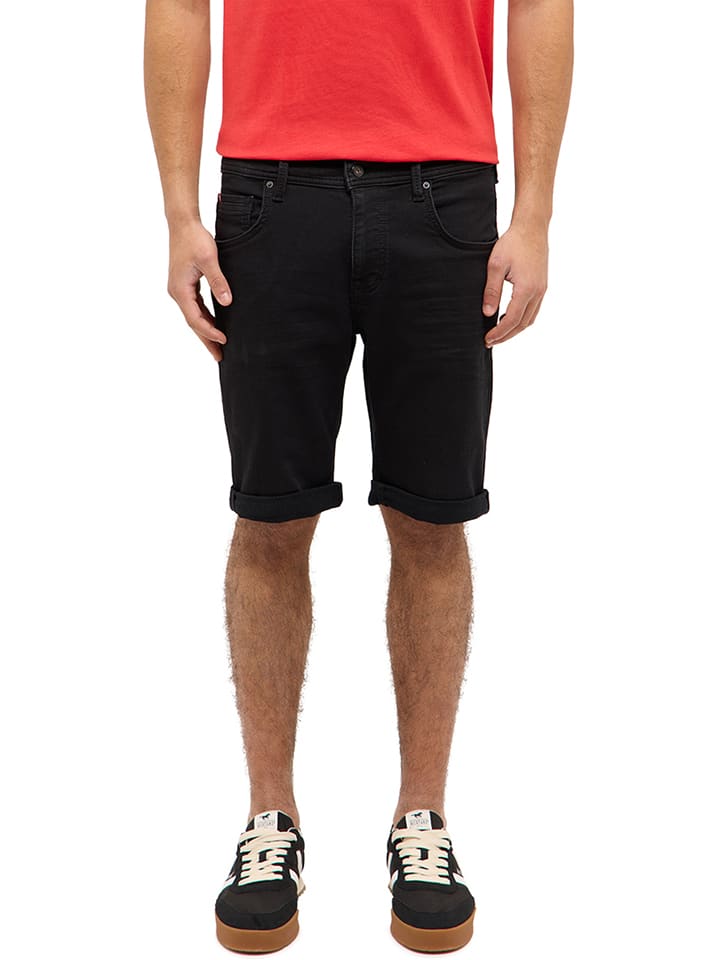 Mustang Jeans-Bermudas "Chicago" in Schwarz - W30