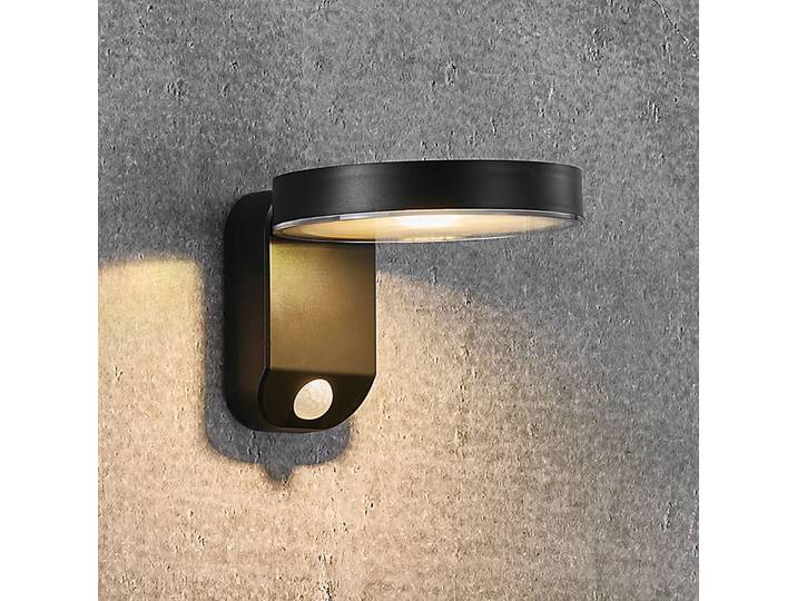 Rica Round LED Solarzelle Wandleuchte Black - Nordlux - Modern - Kunststoff - Einflammig