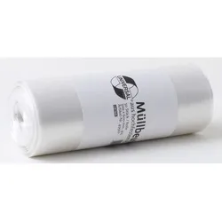 DEISS Universal Leichte Belastung Müllsäcke 30 L  Transparent HDPE (Hochdichtes Polyethylen) 5 Mikron 50 Stück