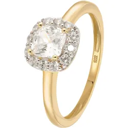 GLIZZ GL1130 Damenring Gold 333/8K mit Zirkonia, 50/15,9