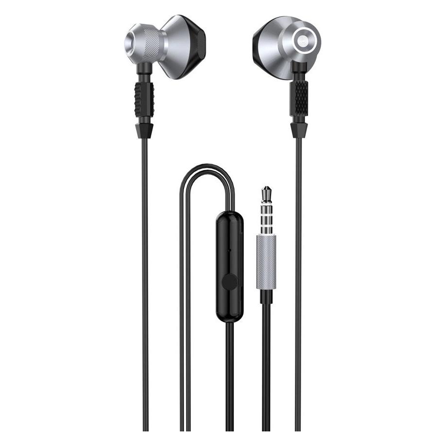 Dudao Metal Wired Earbuds 3.5mm Mini Jack Gray (X2C-Gray) (Kabelgebunden) (X2C-Grey)