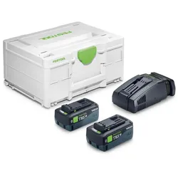 Festool Energie-Set SYS 18V 2xTBX8/SCA16 für alle 18 Volt Geräte 8,0 Ah 578814