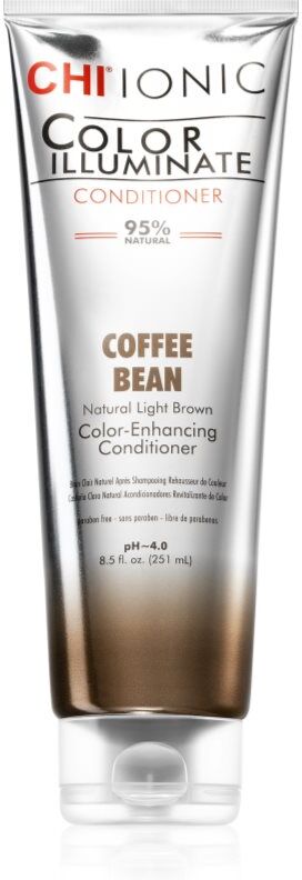 CHI Color Illuminate soin démêlant correcteur couleur pour cheveux naturels ou colorés teinte Coffee Bean 251 ml