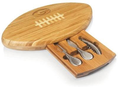 Toscana Picnic Time Kickoff University of Georgia Bulldogs Engraved Natural Wood Cutting Board - Brown