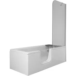 Conforma Badewanne Combo 170 x 75 cm Einstieg links Air Relax Acryl Weiß Hochglanz