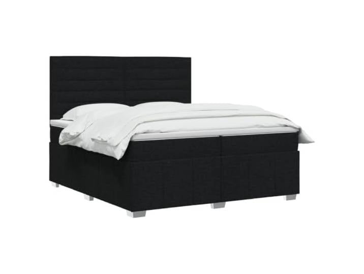 vidaXL Boxspringbett mit Matratze Schwarz 200 x 200 cm Stoff Stelle die Höhe auf 78/88 cm ein. Die perfekte Balance für alle Schlafpositionen