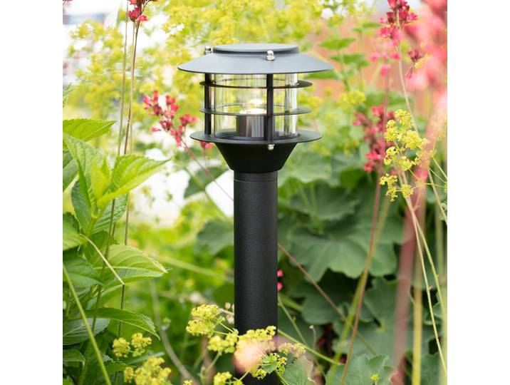 Tuin 24 LED tuinpadverlichting Stok, hoogte 45 cm, 3 W Pole, dimbaar, zwart, metaal, Modern