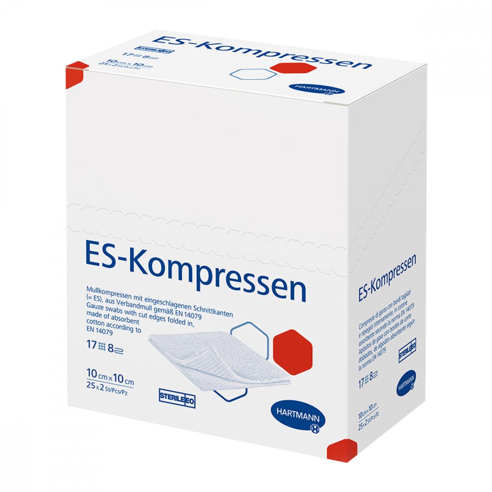 PAUL HARTMANN AG Es-kompressen steril 10x10 cm 8fach 01407086
