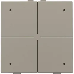 Niko Züblin 123-52204 Vierfach Taster mit LEDs und Komfort Sensoren für Niko Home Control, b 12352204