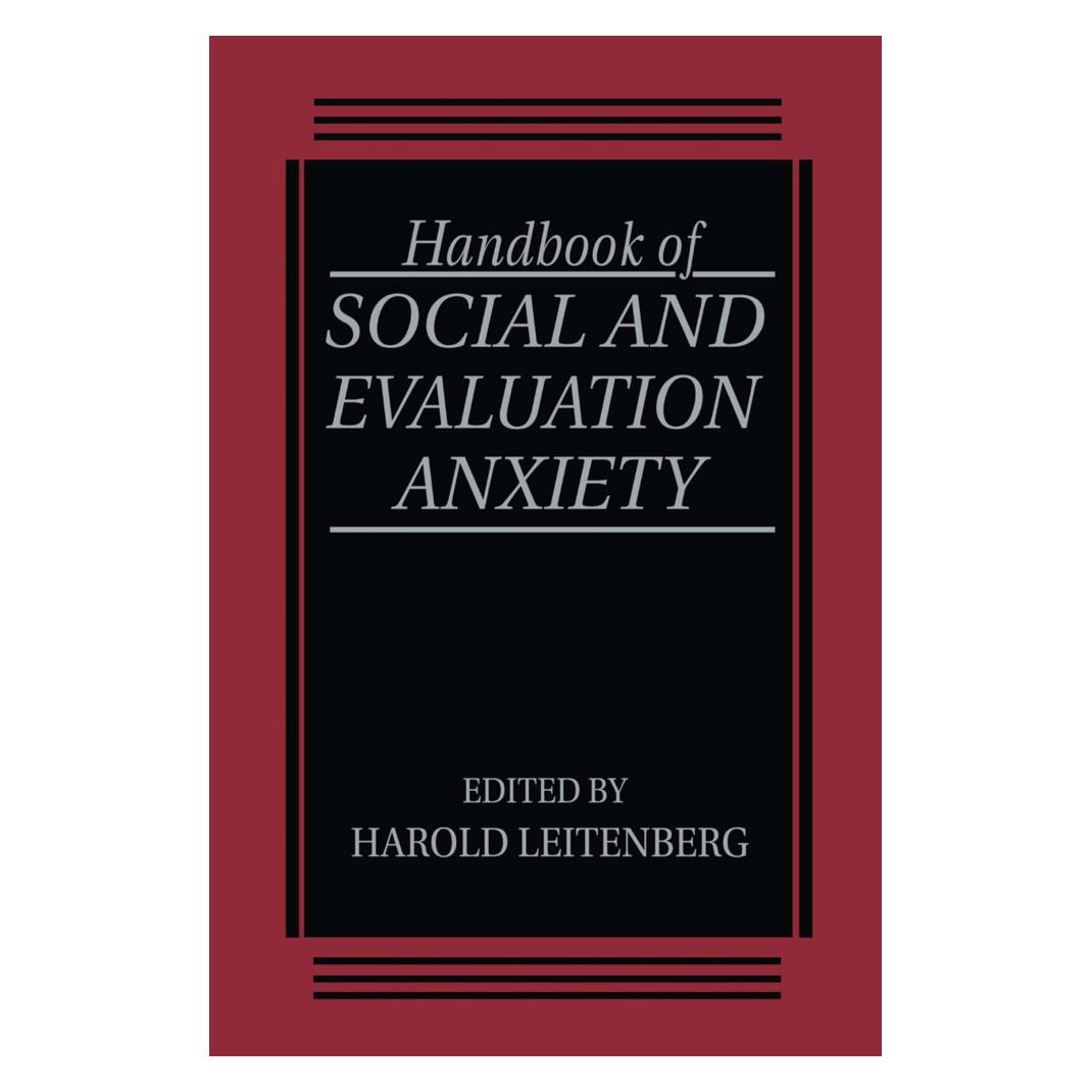Springer Handbook of Social and Evaluation Anxiety (Englisch, Softcover, H. Leitenberg) (55555838)