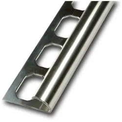 Viertelkreisprofil / Ecken Edelstahl - glänzend - Aussenecke, 12,5 mm