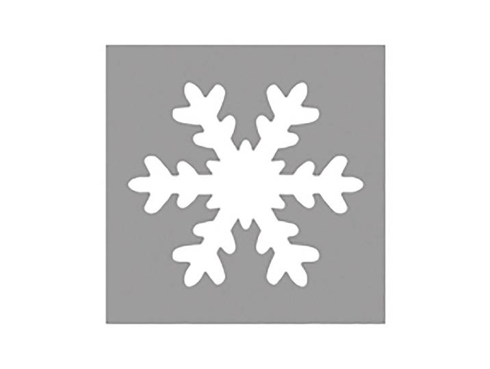 Rayher Motivstanzer Schneeflocke ⌀ 5 cm 2 Stück
