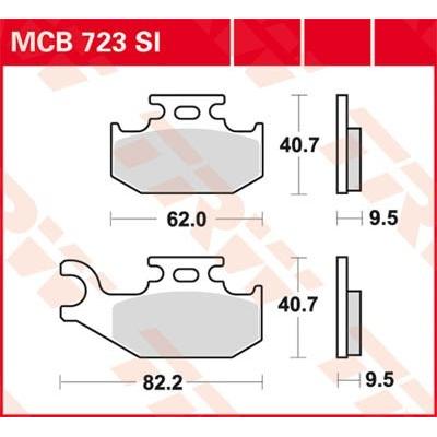 TRW Bremsbelagsatz MCB723SI Bremsbeläge,Bremsklötze,Bremssteine,Bremsbeläge & Bremsbelagsatz,Bremsklötze & Bremsbelagsatz